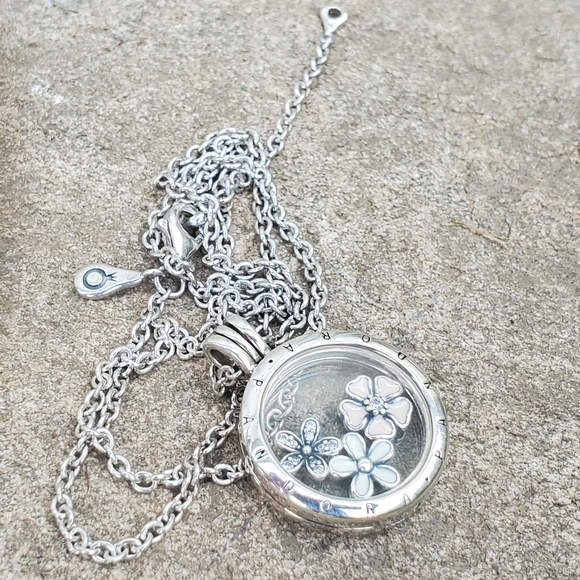 Pandora Floating Locket Necklace - Picture 3 of 14